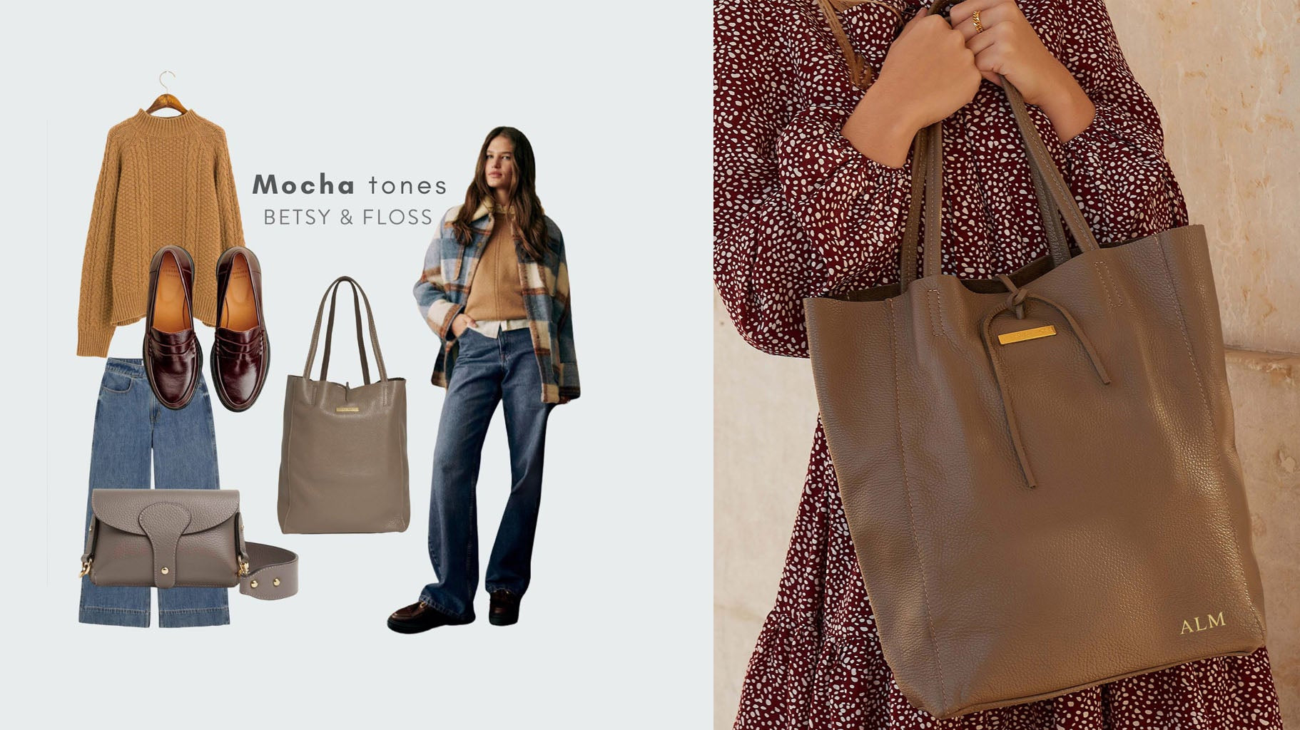 January Relaxed Glamour: Styling Beautiful Mocha Tones - Betsy & Floss