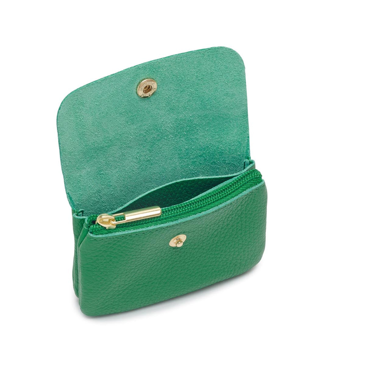 Small Leather Purse Green | Betsy & Floss
