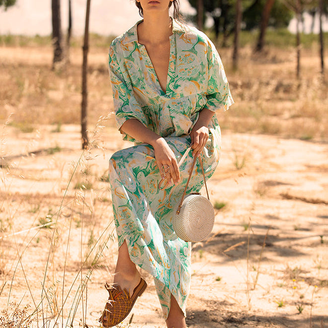 Santorini Round Basket Bag | Betsy & Floss