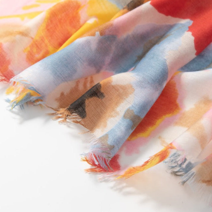 Abstract Flower Print Scarf | Betsy & Floss