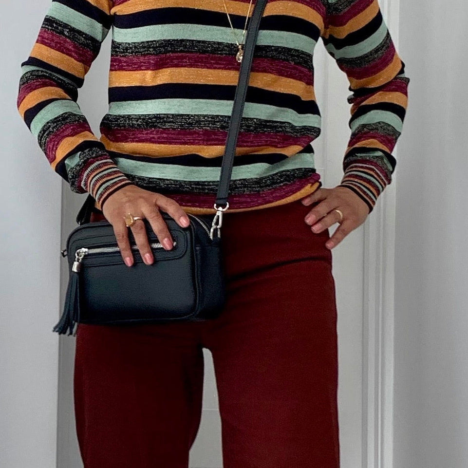 all-groups Florence Crossbody Bag in Black | Betsy & Floss