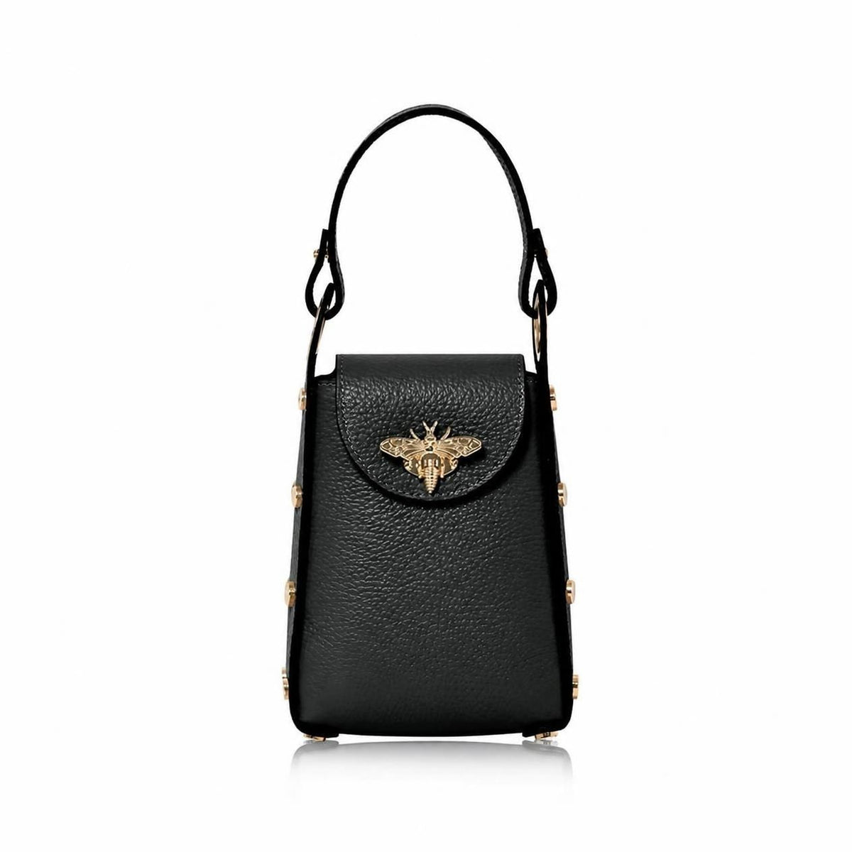 Bellagio Mini Bee Handbag Black | Betsy & Floss