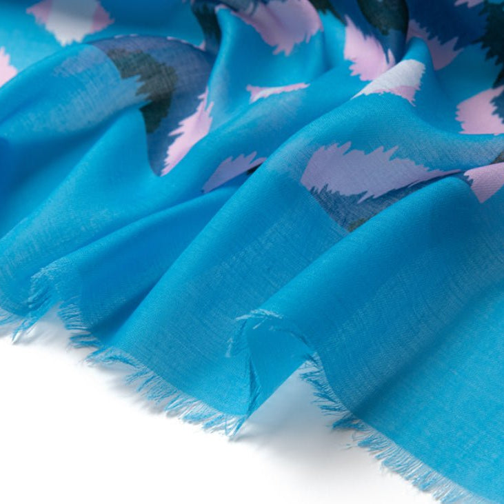 Blue Ikat Print Scarf | Betsy & Floss