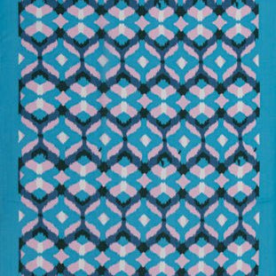 Blue Ikat Print Scarf | Betsy & Floss