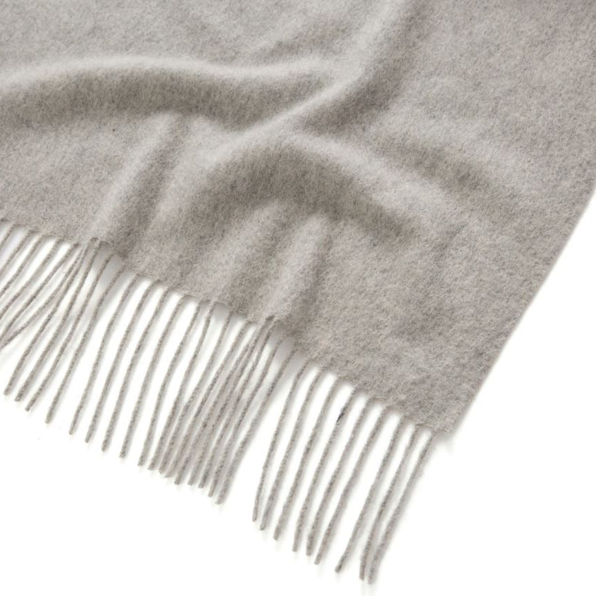 Oversized Cashmere Scarf Light Grey | Betsy & Floss