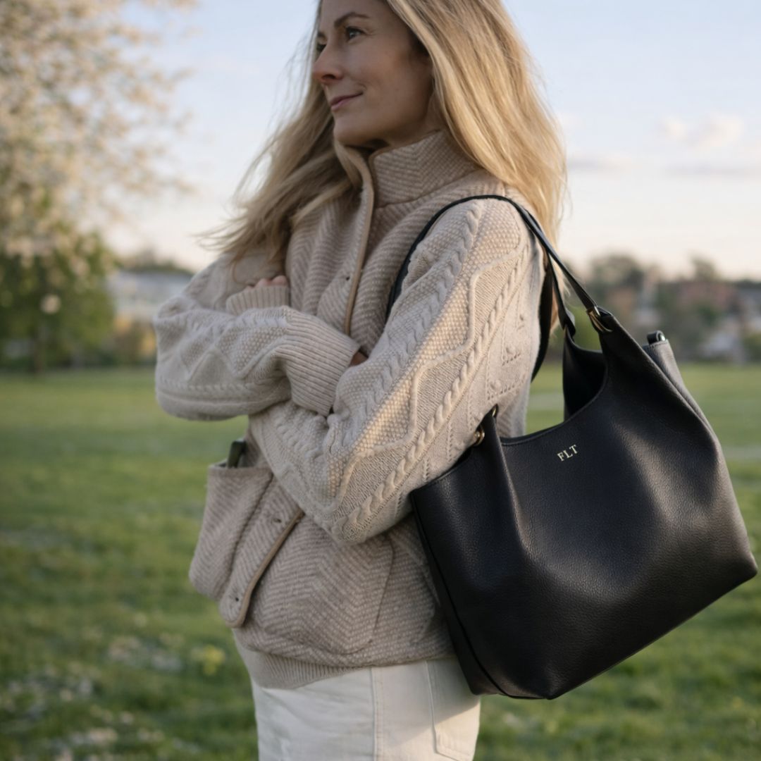 Cento Leather Tote Bag Tan | Betsy & Floss
