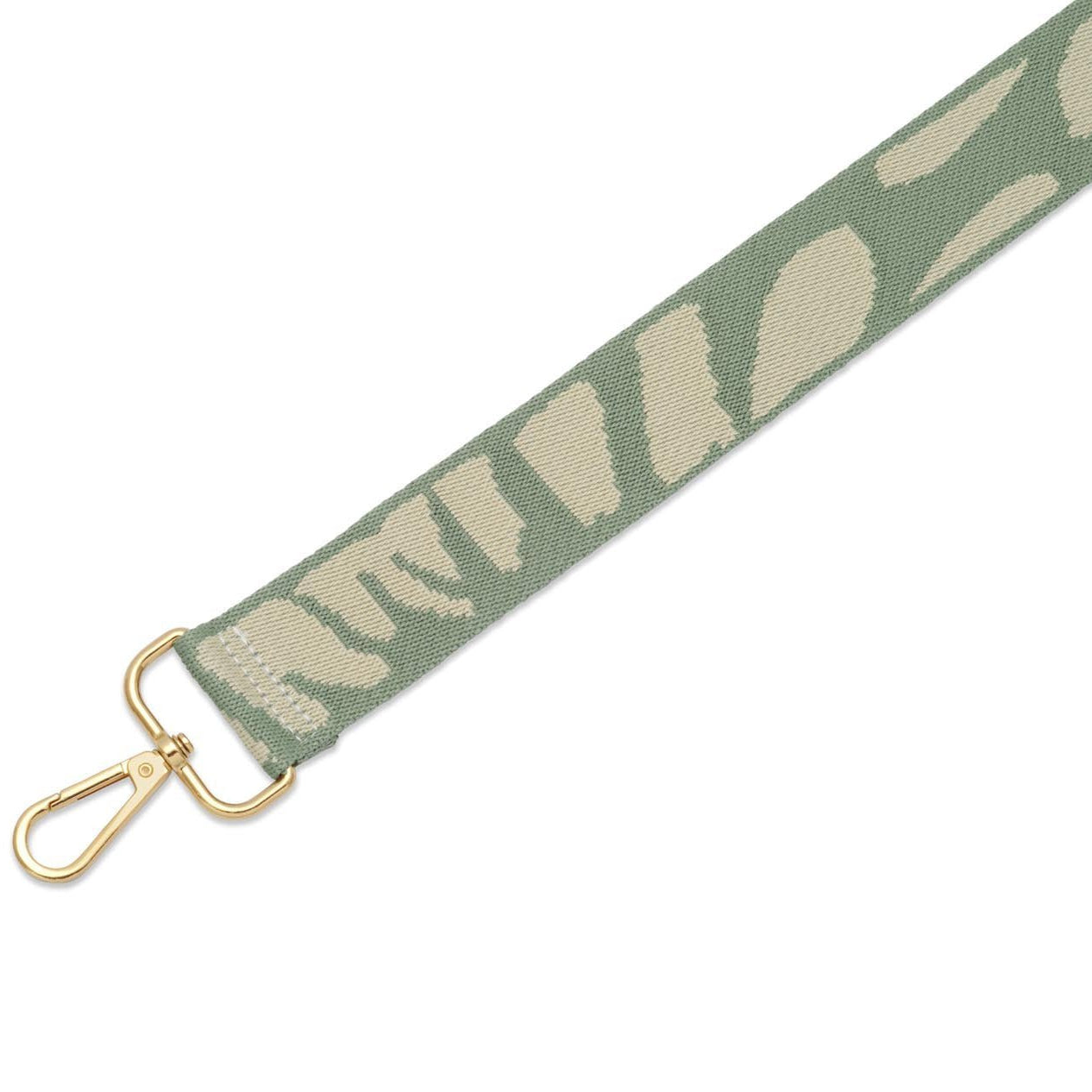 Crossbody Strap - Animal Print Strap in Light Green (Gold Hardware) | Betsy & Floss
