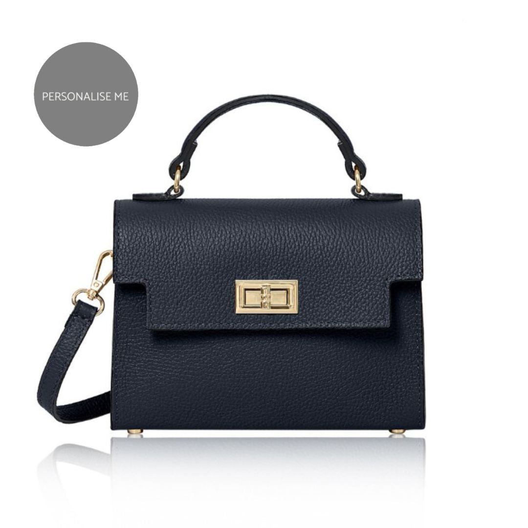 Forli Top Handle Handbag Olive Green | Betsy & Floss