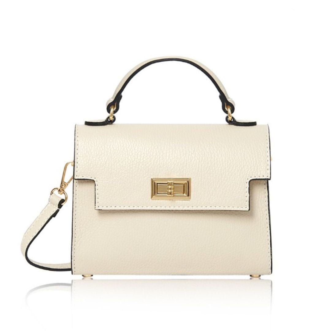 Forli Top Handle Handbag Cream | Betsy & Floss