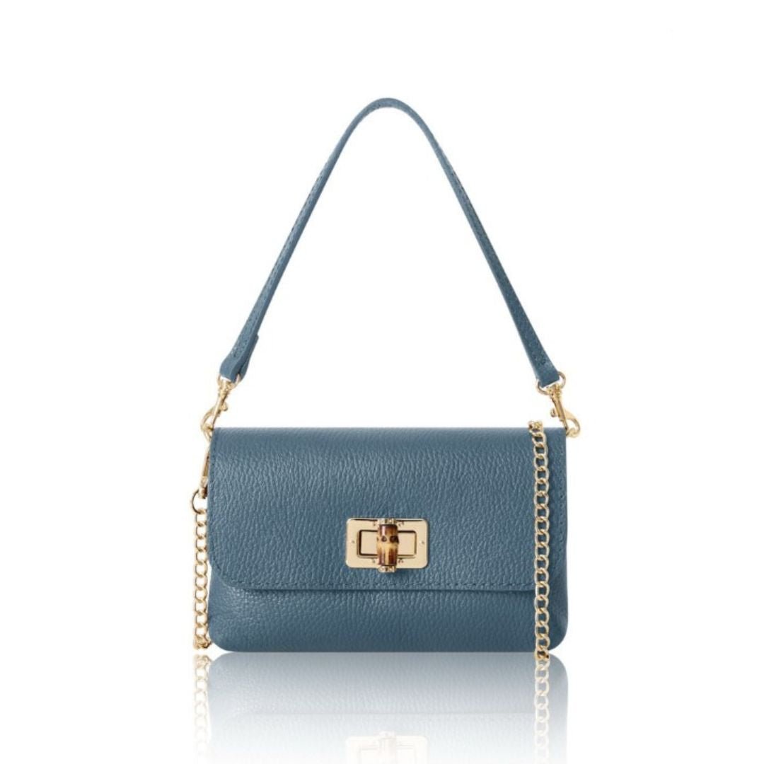 Jesi Handbag and Clutch Bag Denim Blue | Betsy & Floss