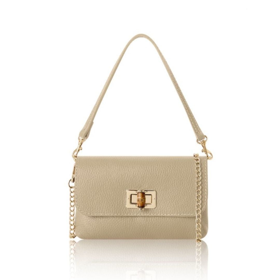 Jesi Handbag and Clutch Bag Light Taupe | Betsy & Floss