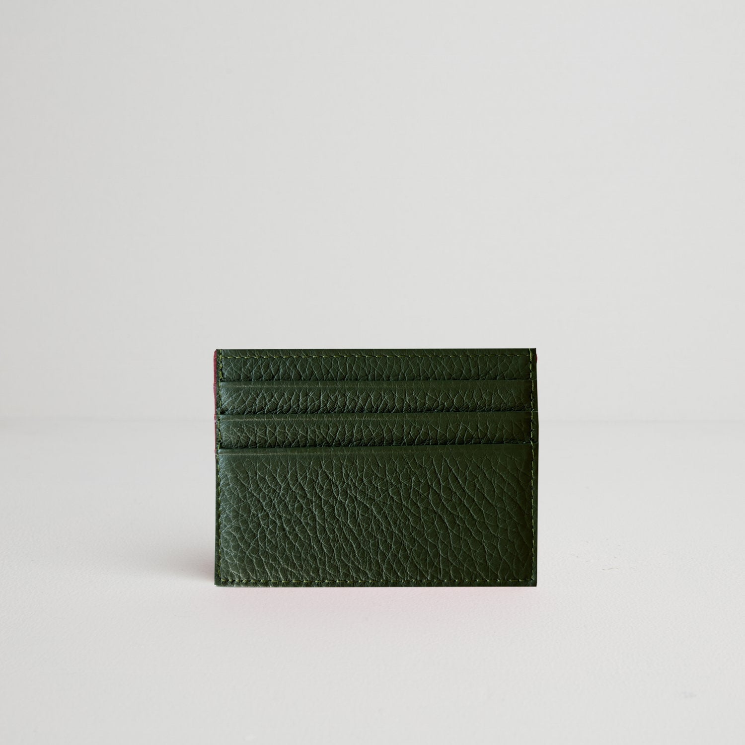 Leather Card Holder Dark Green | Betsy & Floss