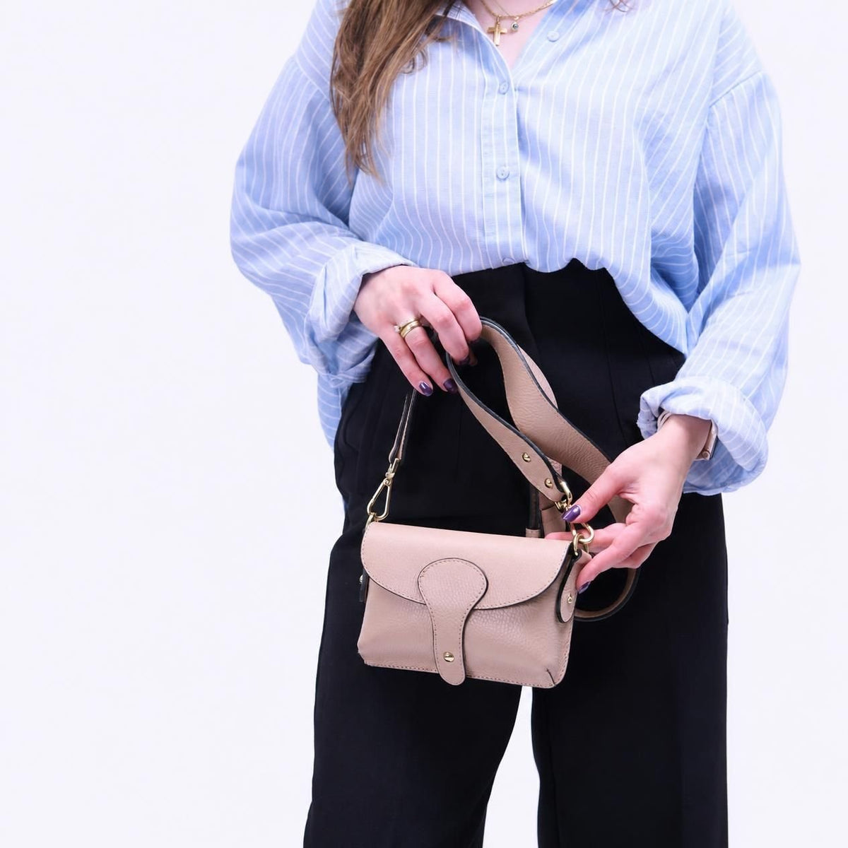 Luca Mini Crossbody Bag Blush | Betsy & Floss