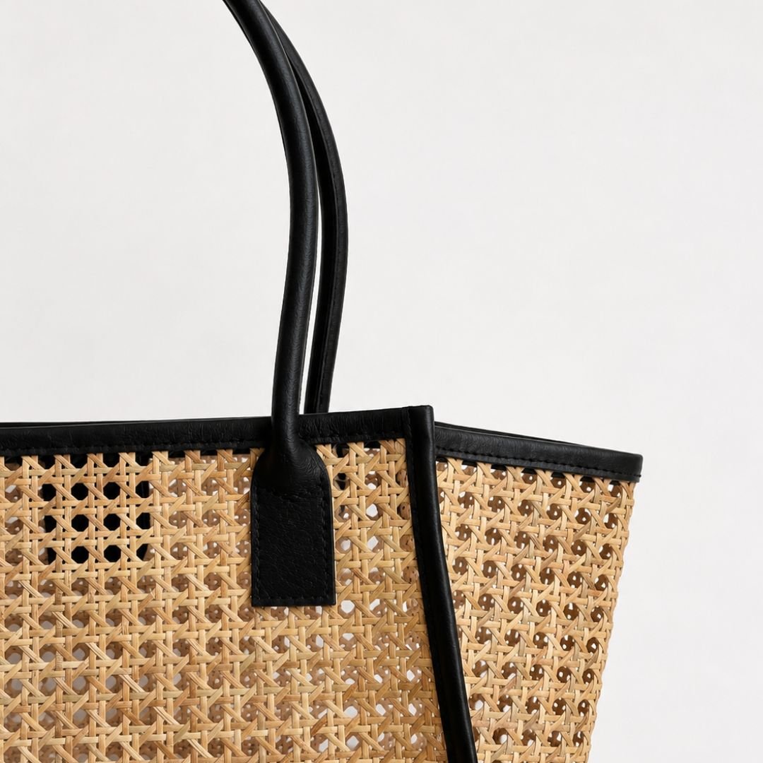 Serang Basket Bag Black | Betsy & Floss