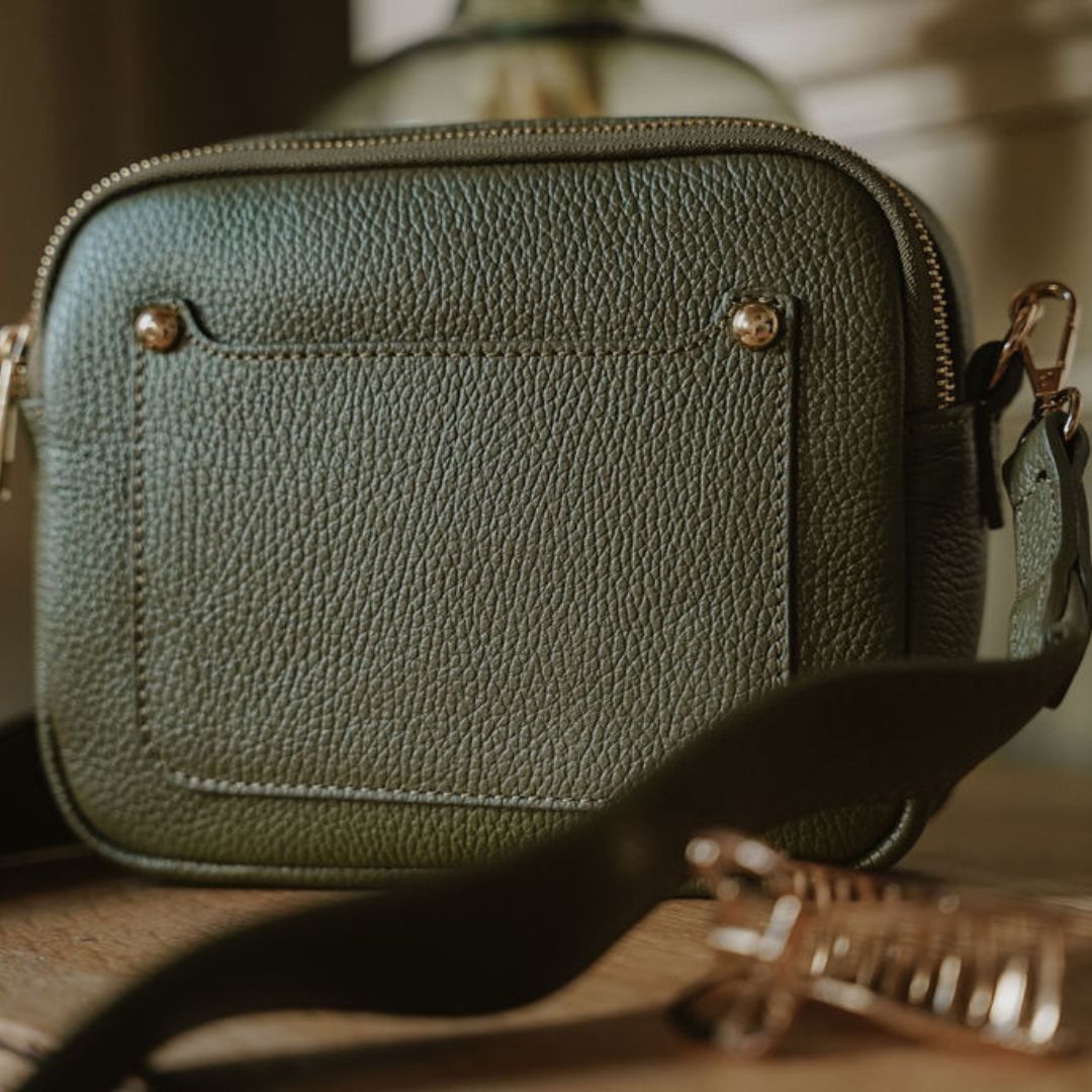 Sienna Crossbody Bag Olive Green | Betsy & Floss