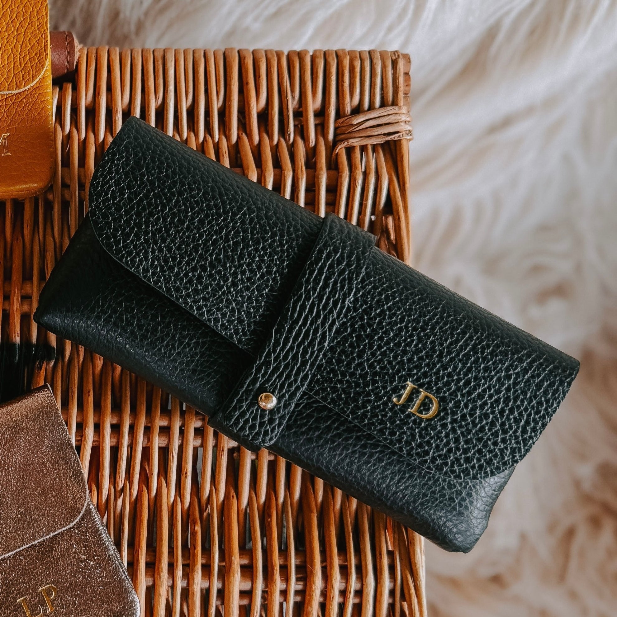 Small Clutch Purse or Glasses Case Rose Gold | Betsy & Floss