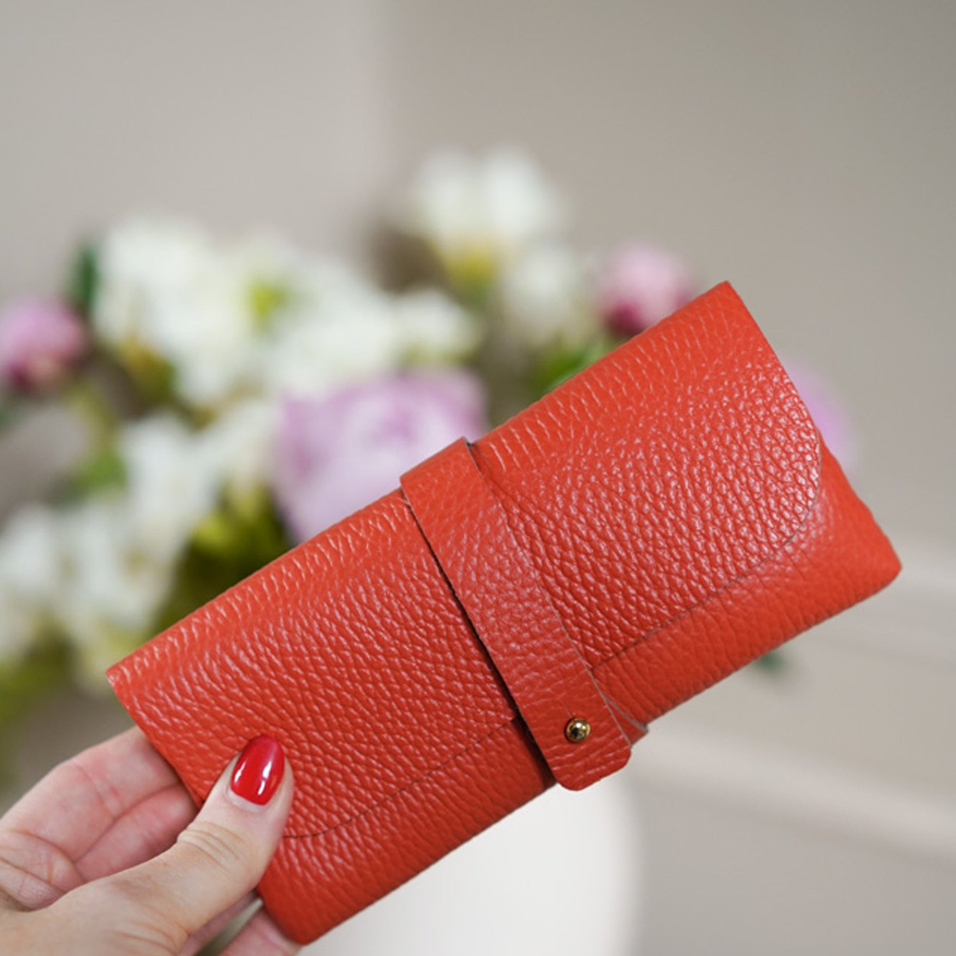 Small Clutch Purse or Glasses Case Rose Gold | Betsy & Floss