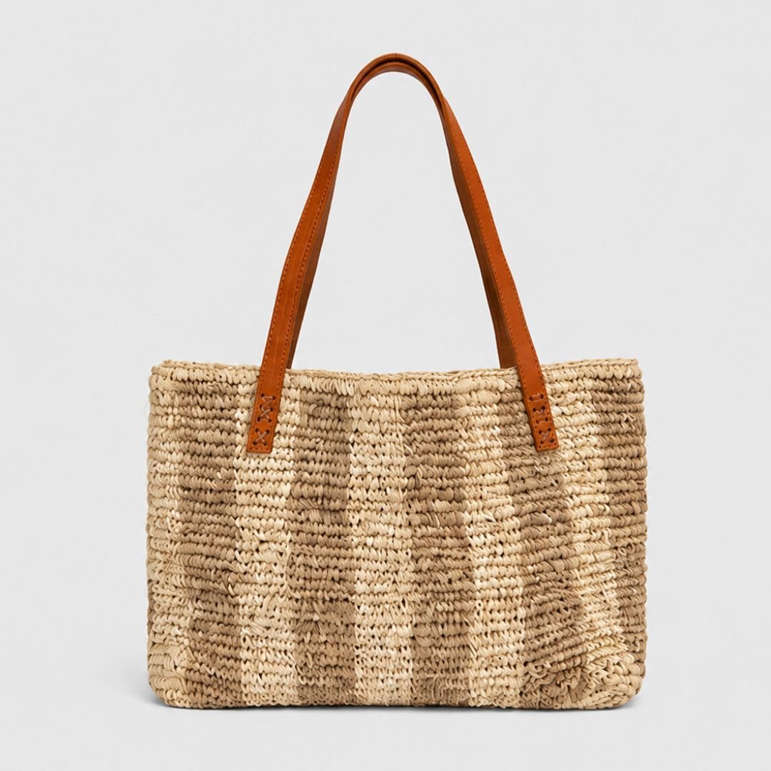 Solok Striped Basket Bag | Betsy & Floss