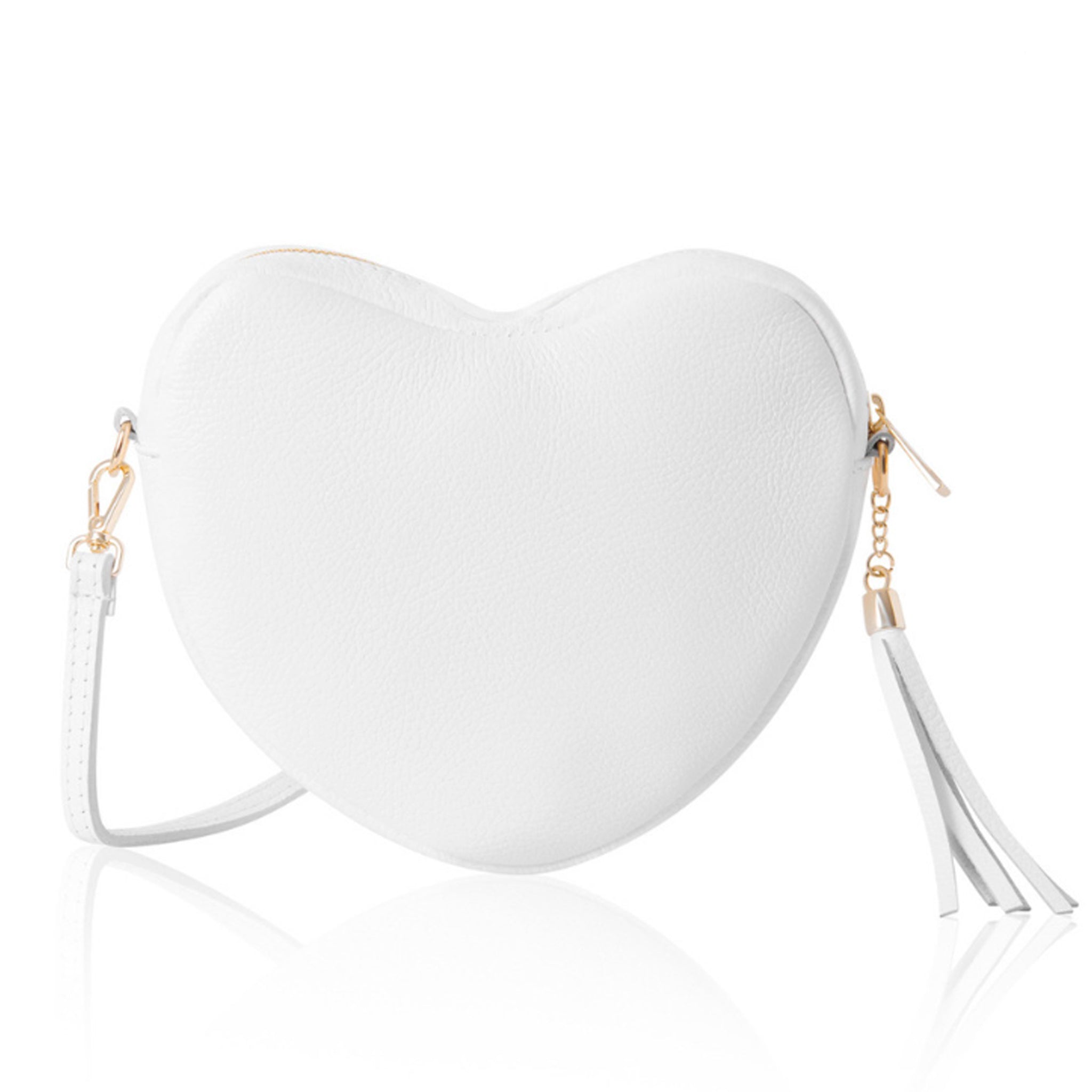 Venice Heart Bag White | Betsy & Floss