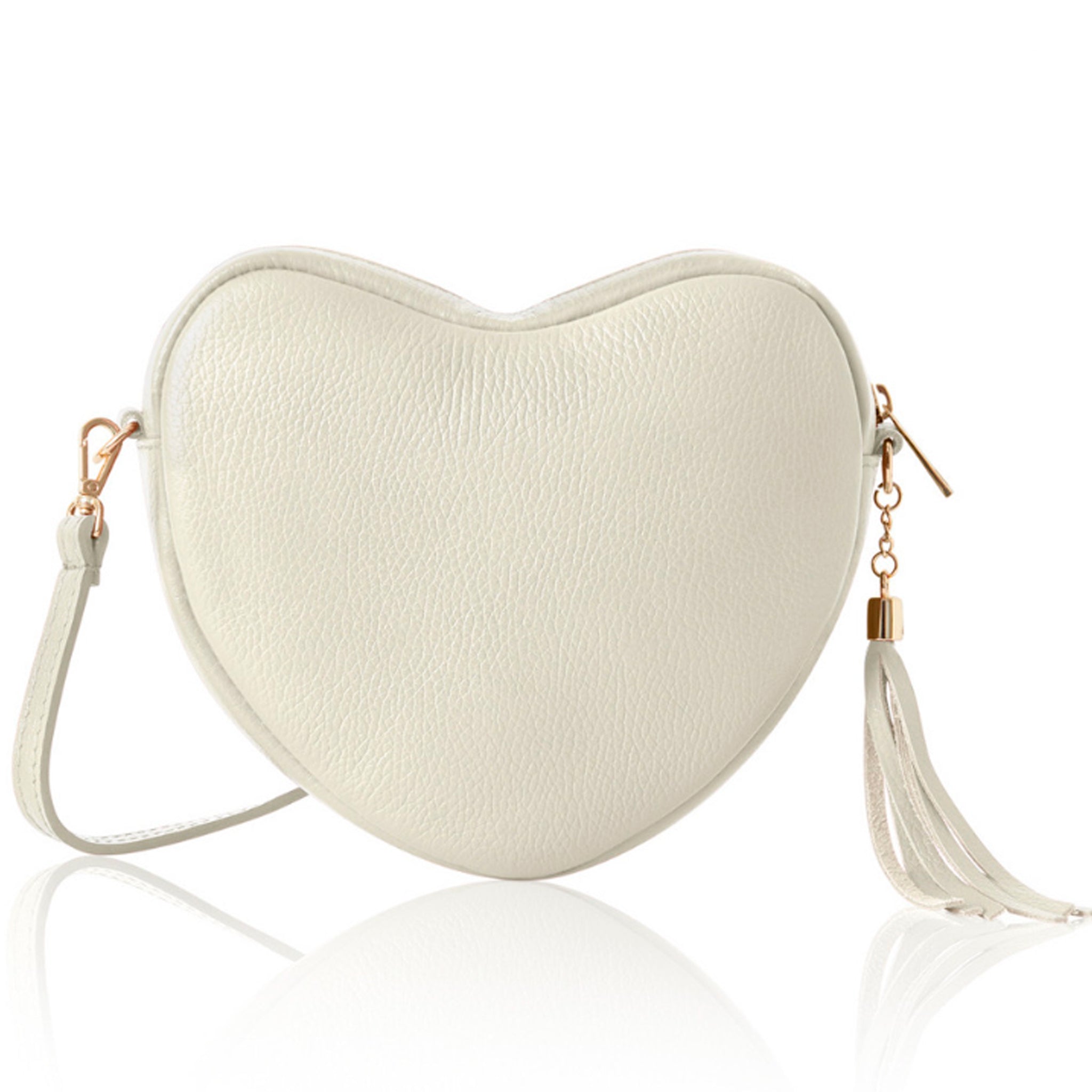 Venice Heart Bag Cream | Betsy & Floss