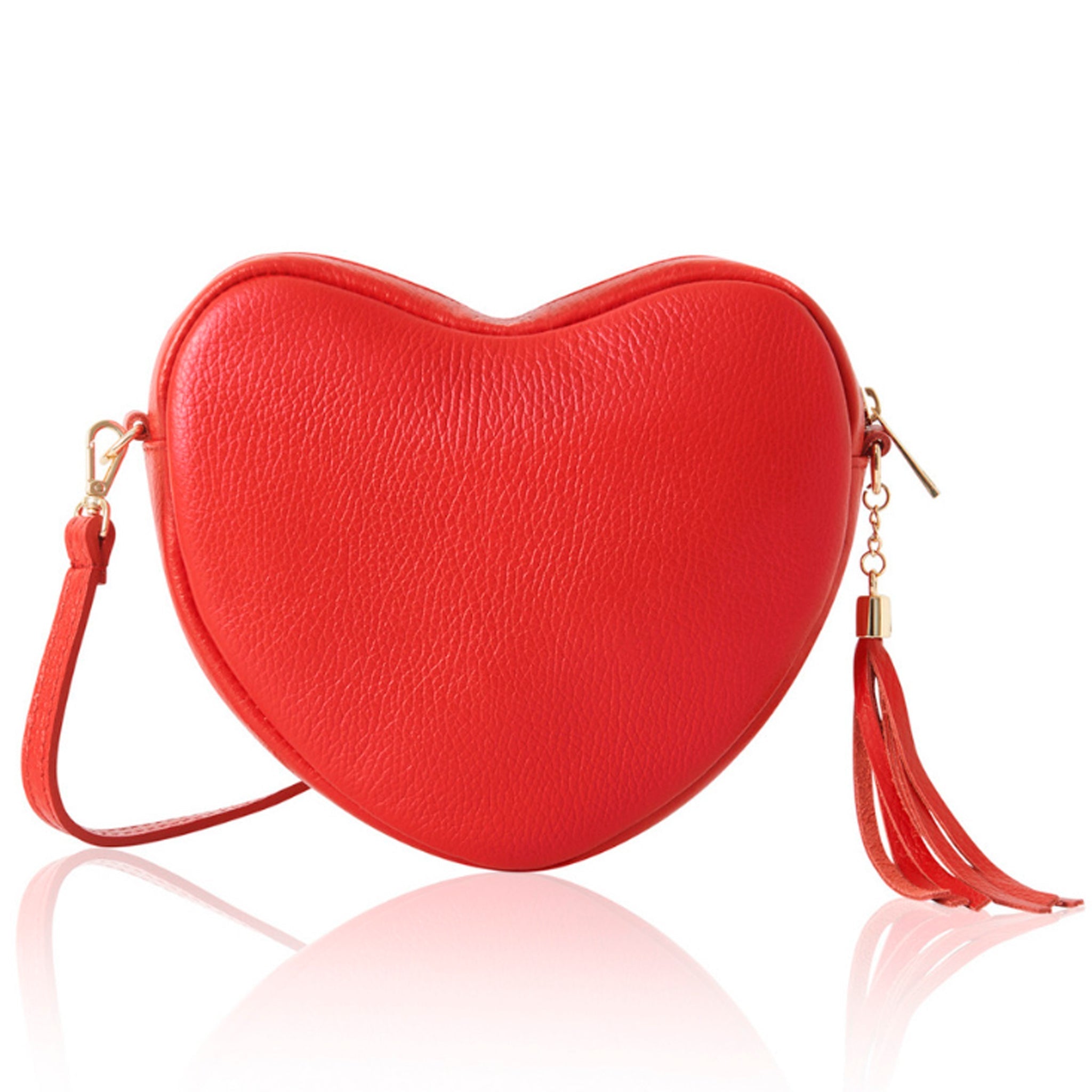 Venice Heart Bag Red | Betsy & Floss