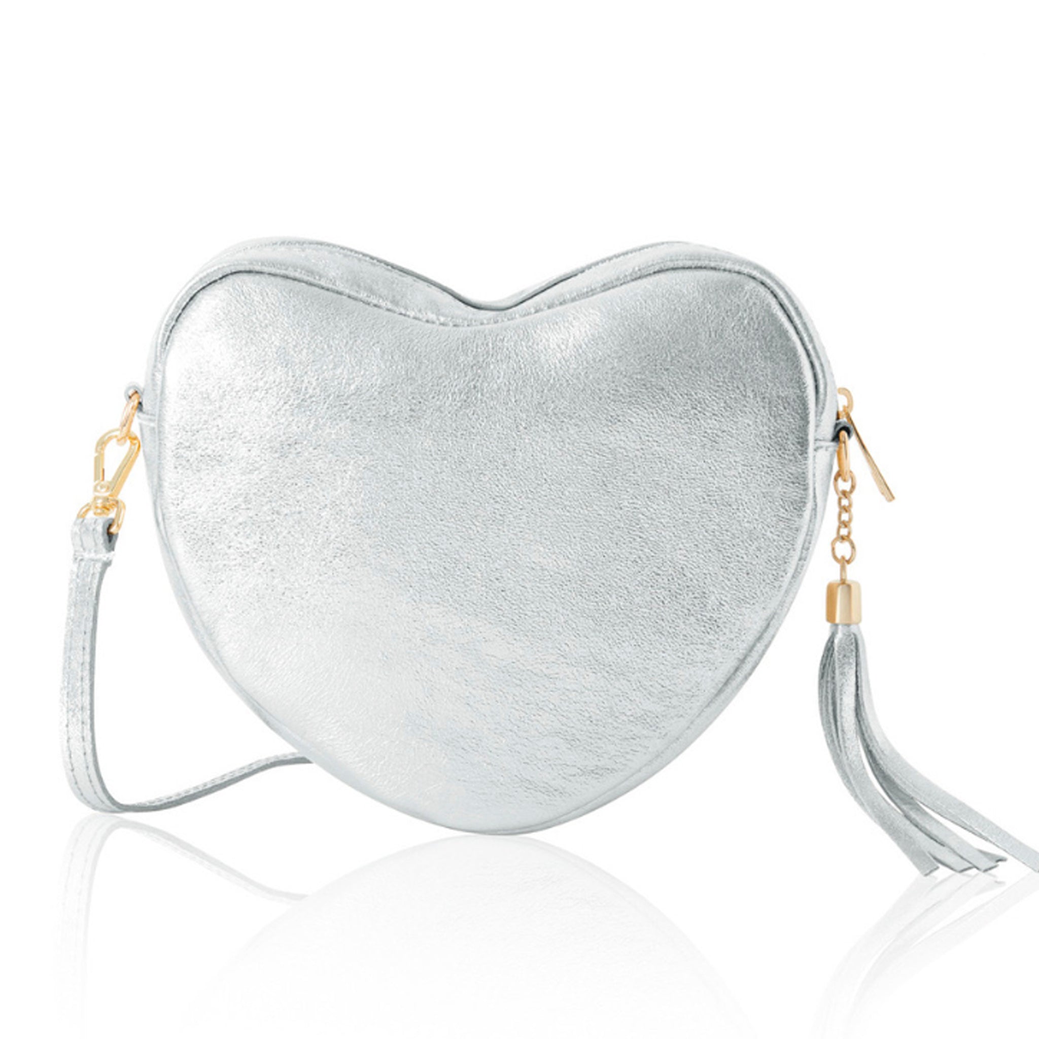 Venice Heart Bag Silver | Betsy & Floss