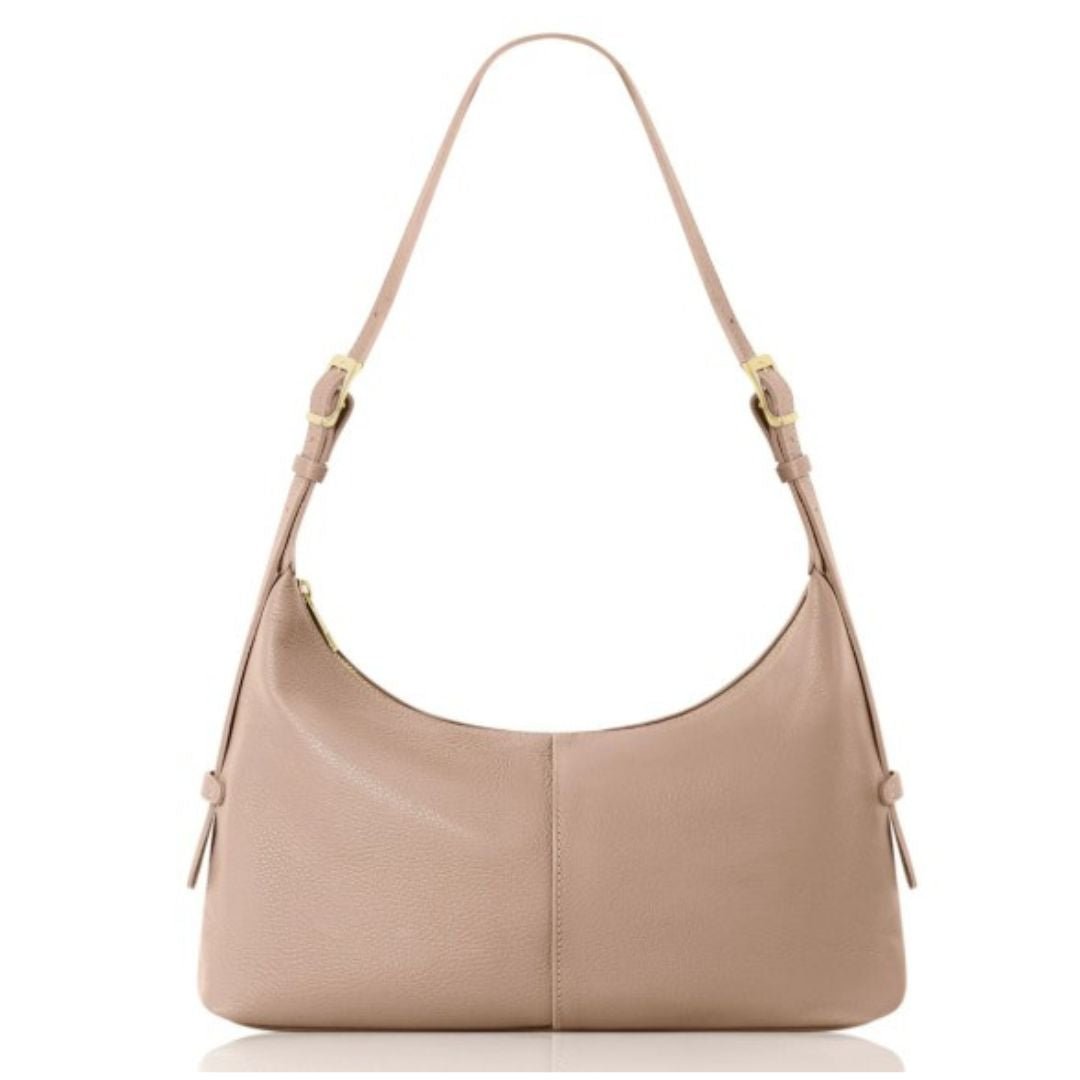 Versa Leather Hobo Handbag Blush | Betsy & Floss