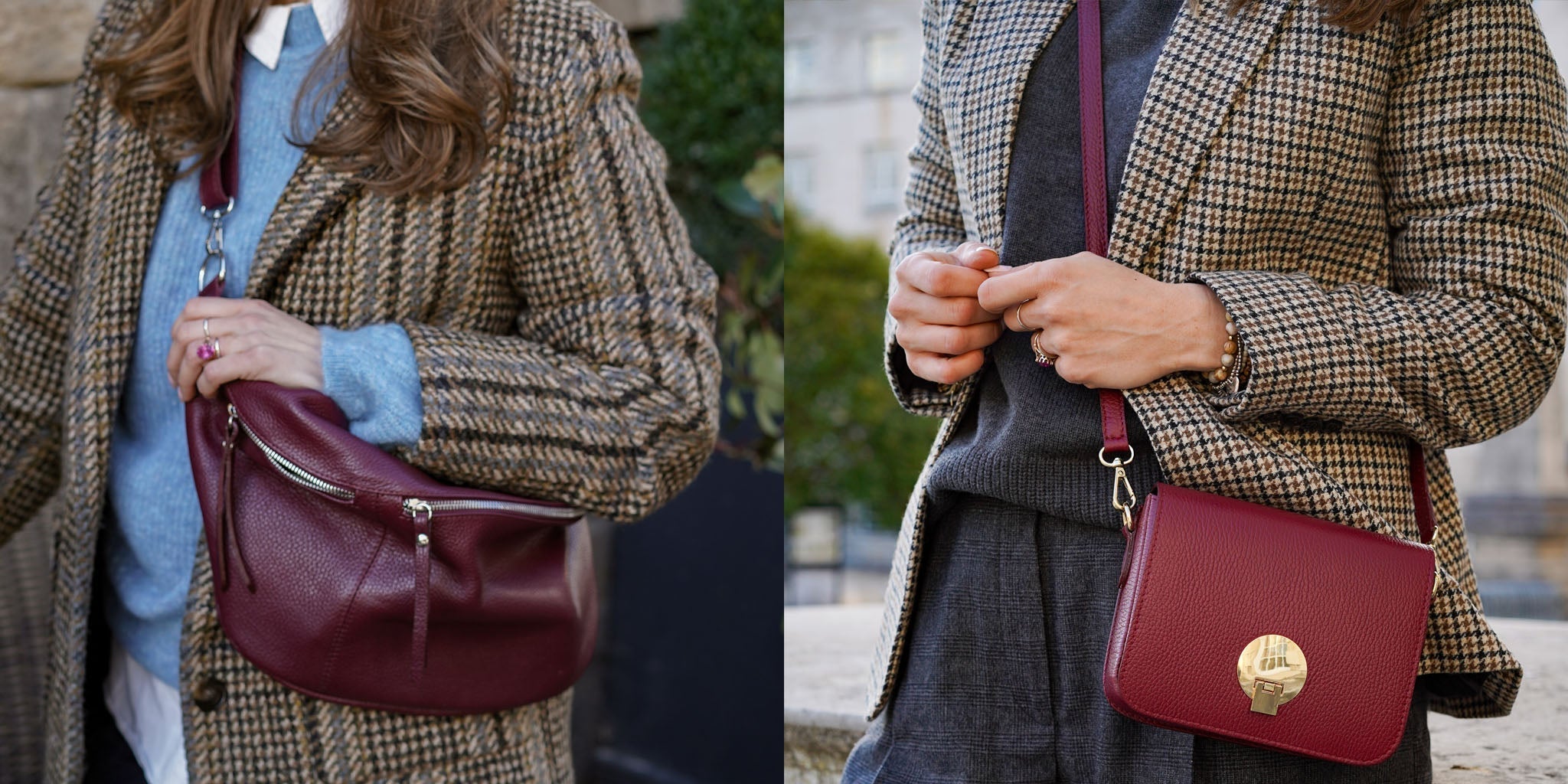 Race Ready Style: Tweed & Burgundy