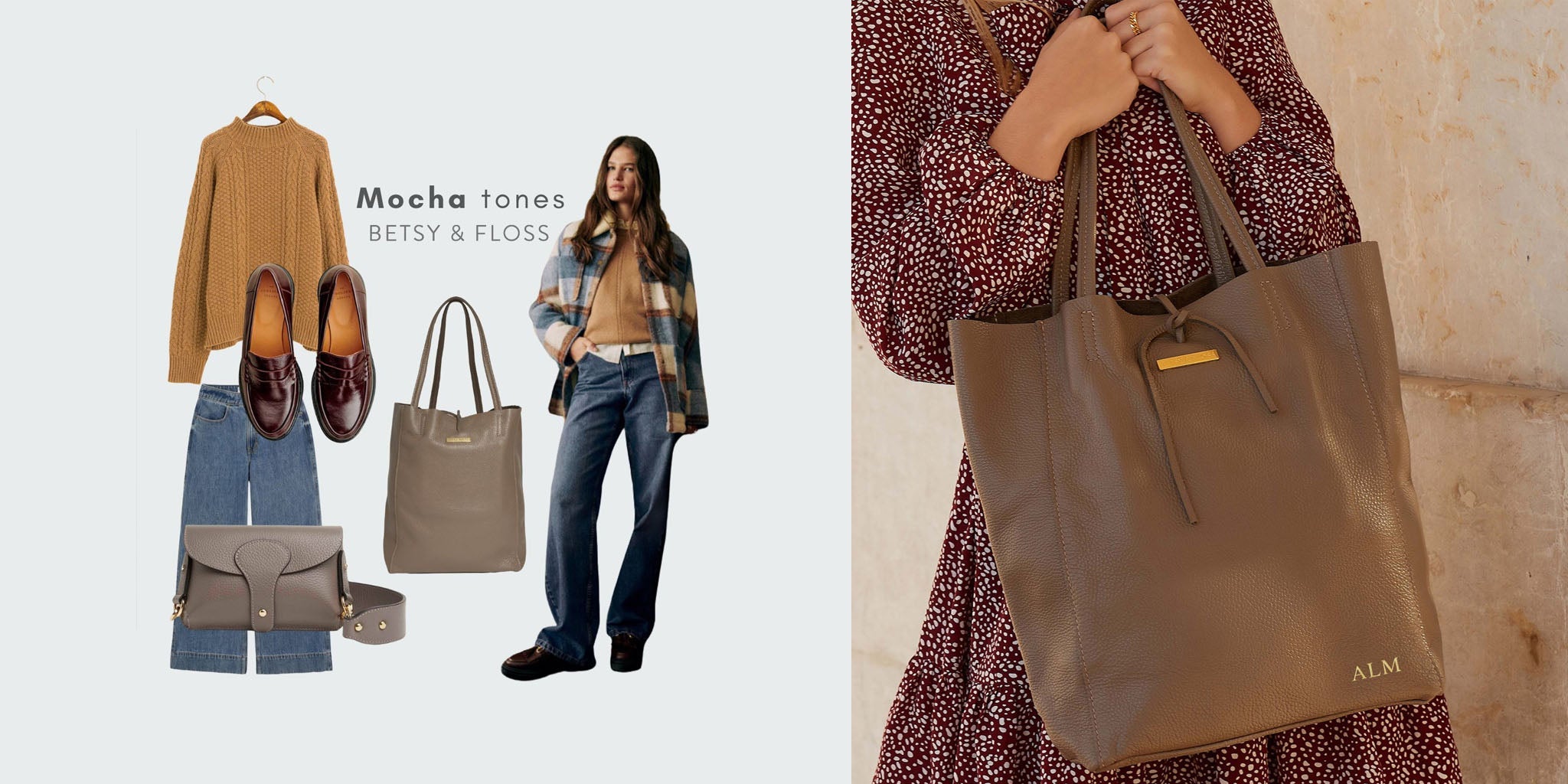 January Relaxed Glamour: Styling Beautiful Mocha Tones - Betsy & Floss