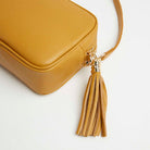 Verona Crossbody Tassel Bag Mustard | Betsy & Floss