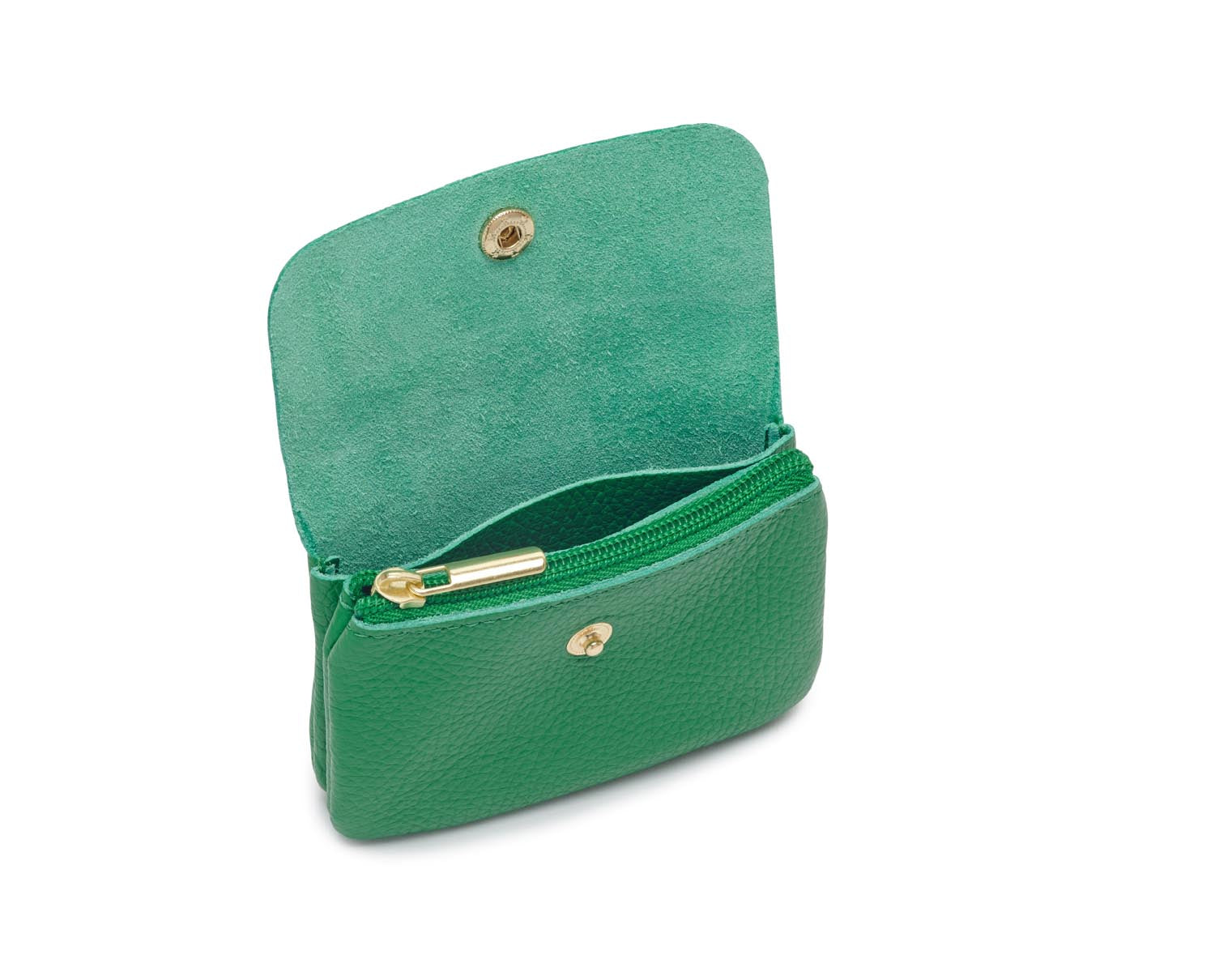 Small Leather Purse Green | Betsy & Floss