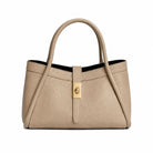 Adria Leather Handbag Light Taupe | Betsy & Floss