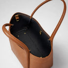 Adria Leather Handbag Navy | Betsy & Floss
