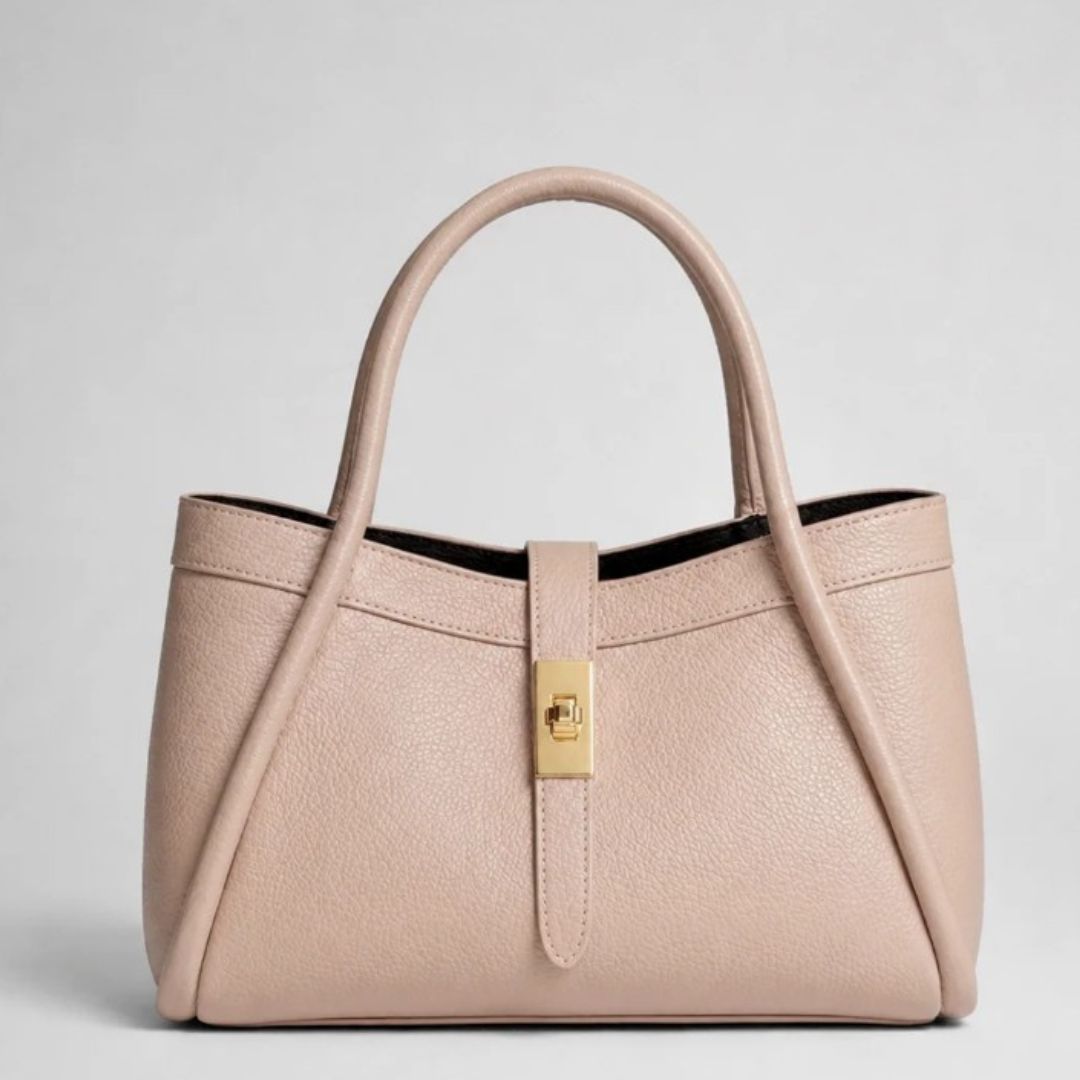 Adria Leather Handbag Blush | Betsy & Floss