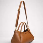 Adria Leather Handbag Navy | Betsy & Floss