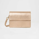 Anzio Clutch Bag with Leather Strap Rose Gold | Betsy & Floss