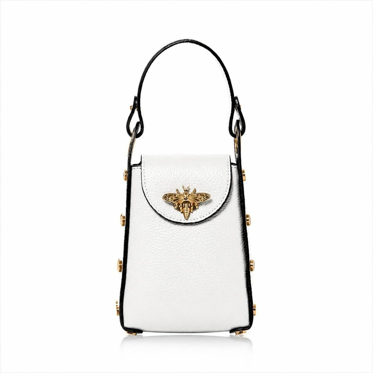 Bellagio Mini Bee Handbag White | Betsy & Floss