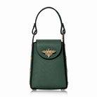 Bellagio Mini Bee Handbag Dark Green | Betsy & Floss