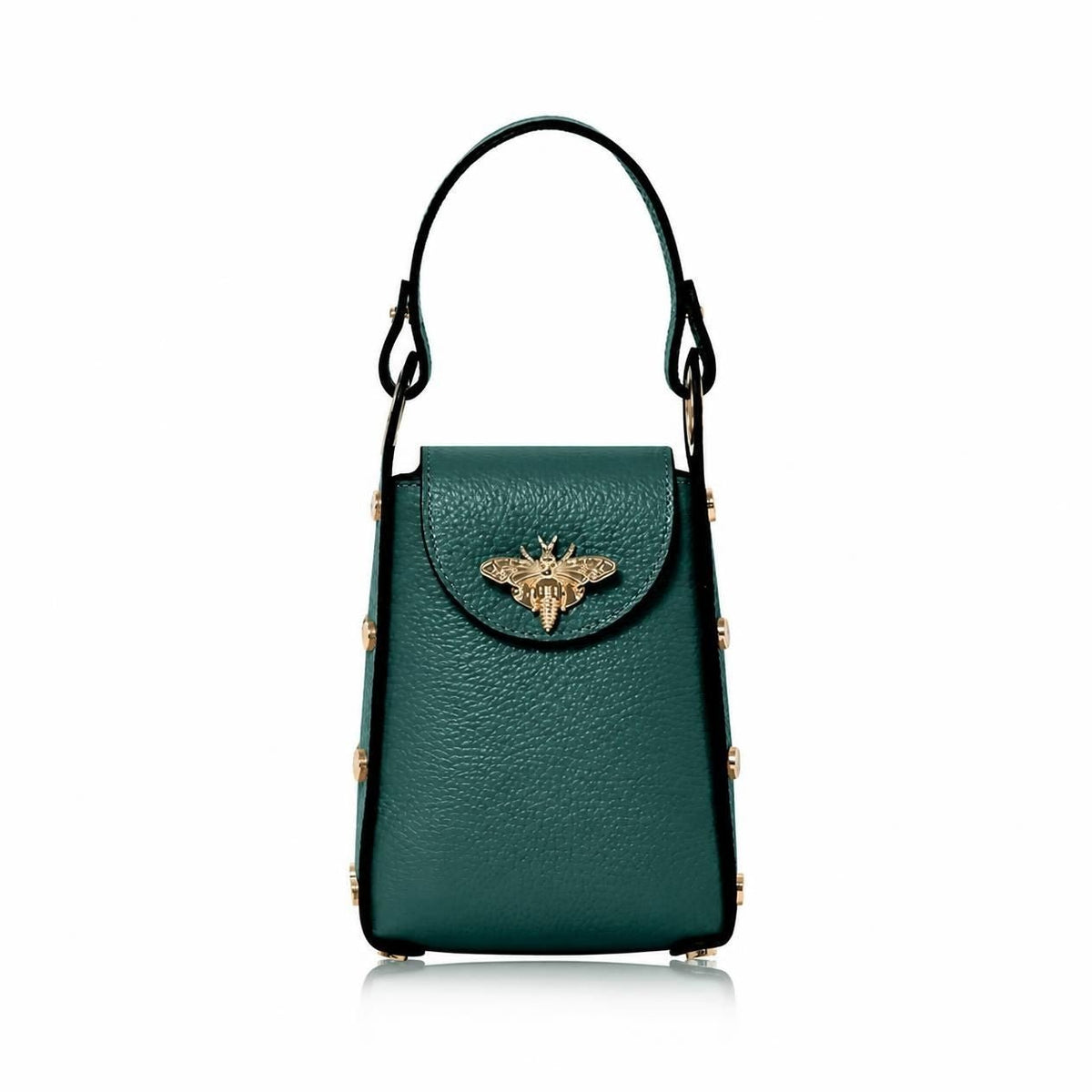 Bellagio Mini Bee Handbag Dark Teal | Betsy & Floss