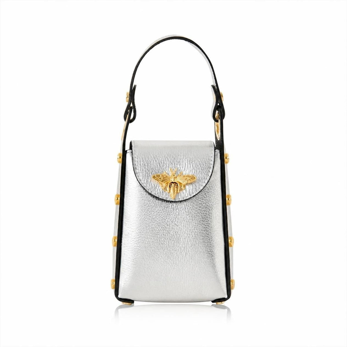 Bellagio Mini Bee Handbag Silver | Betsy & Floss