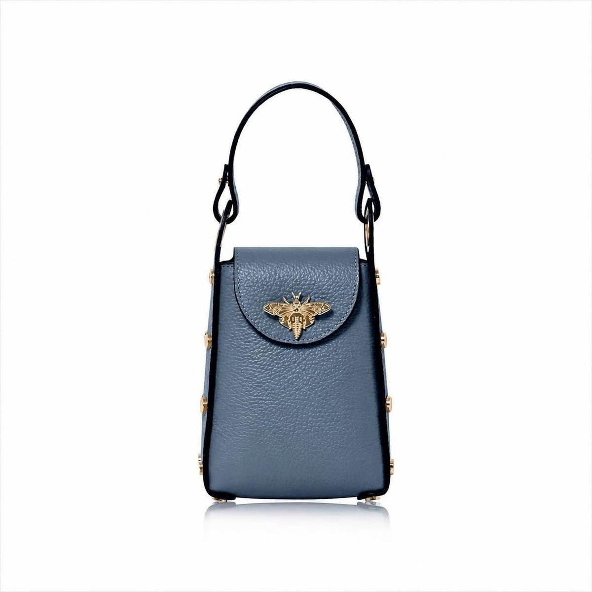 Bellagio Mini Bee Handbag Denim Blue | Betsy & Floss
