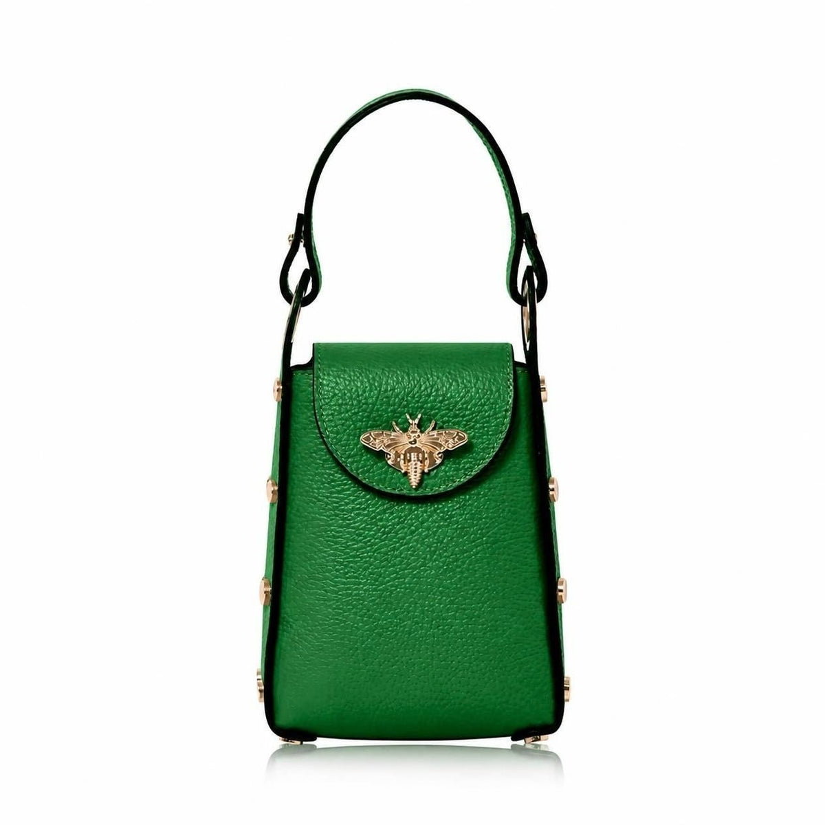 Bellagio Mini Bee Handbag Green | Betsy & Floss