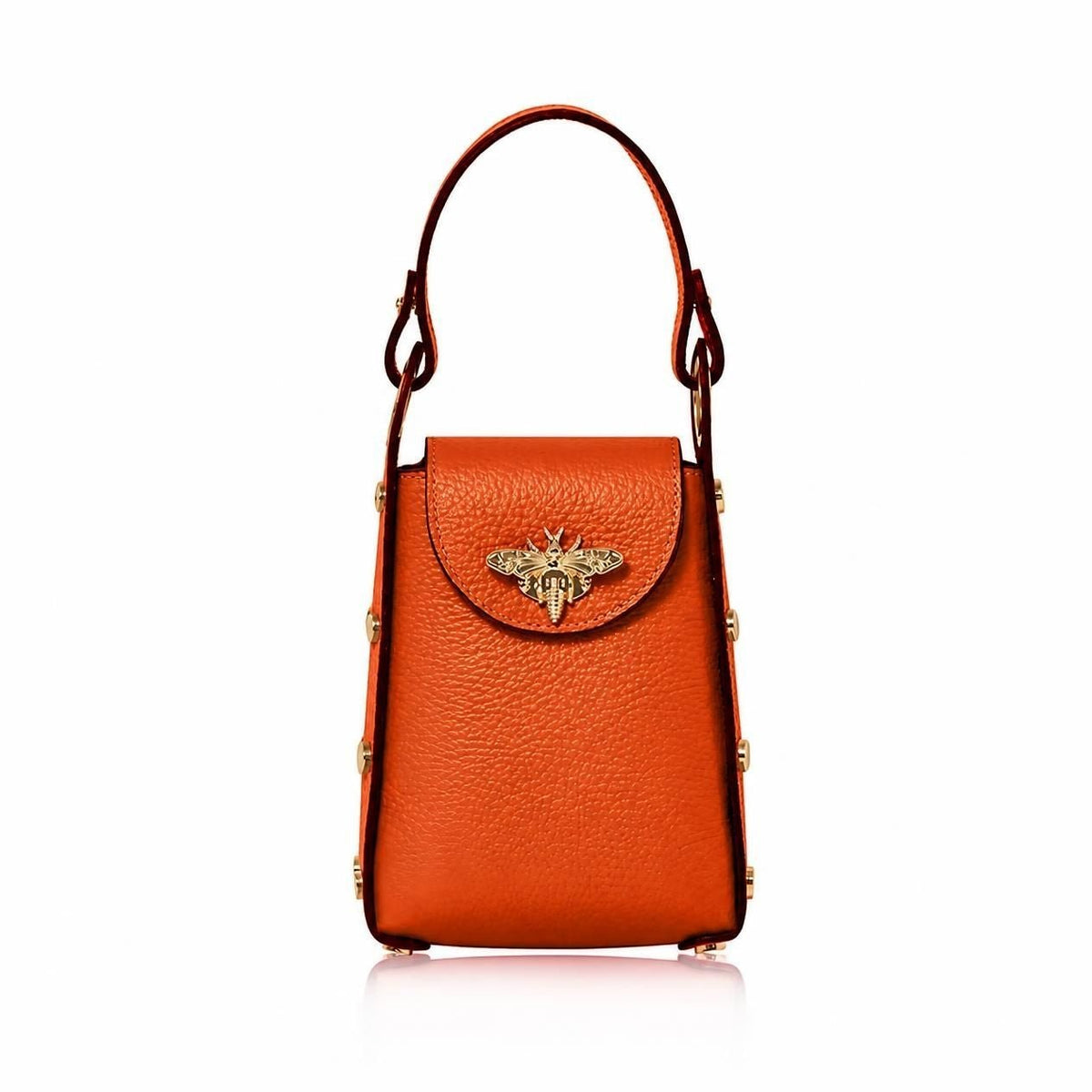 Bellagio Mini Bee Handbag Burnt Orange | Betsy & Floss