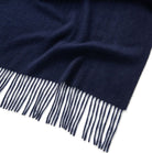 Oversized Cashmere Scarf Navy | Betsy & Floss