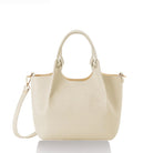 Cento Leather Tote Bag Cream | Betsy & Floss