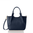 Cento Leather Tote Bag Navy | Betsy & Floss