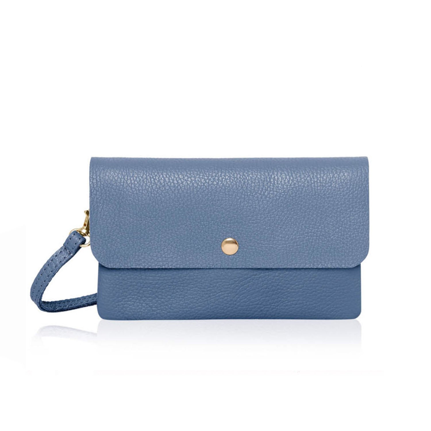 Como Shoulder and Clutch Bag Denim Blue | Betsy & Floss