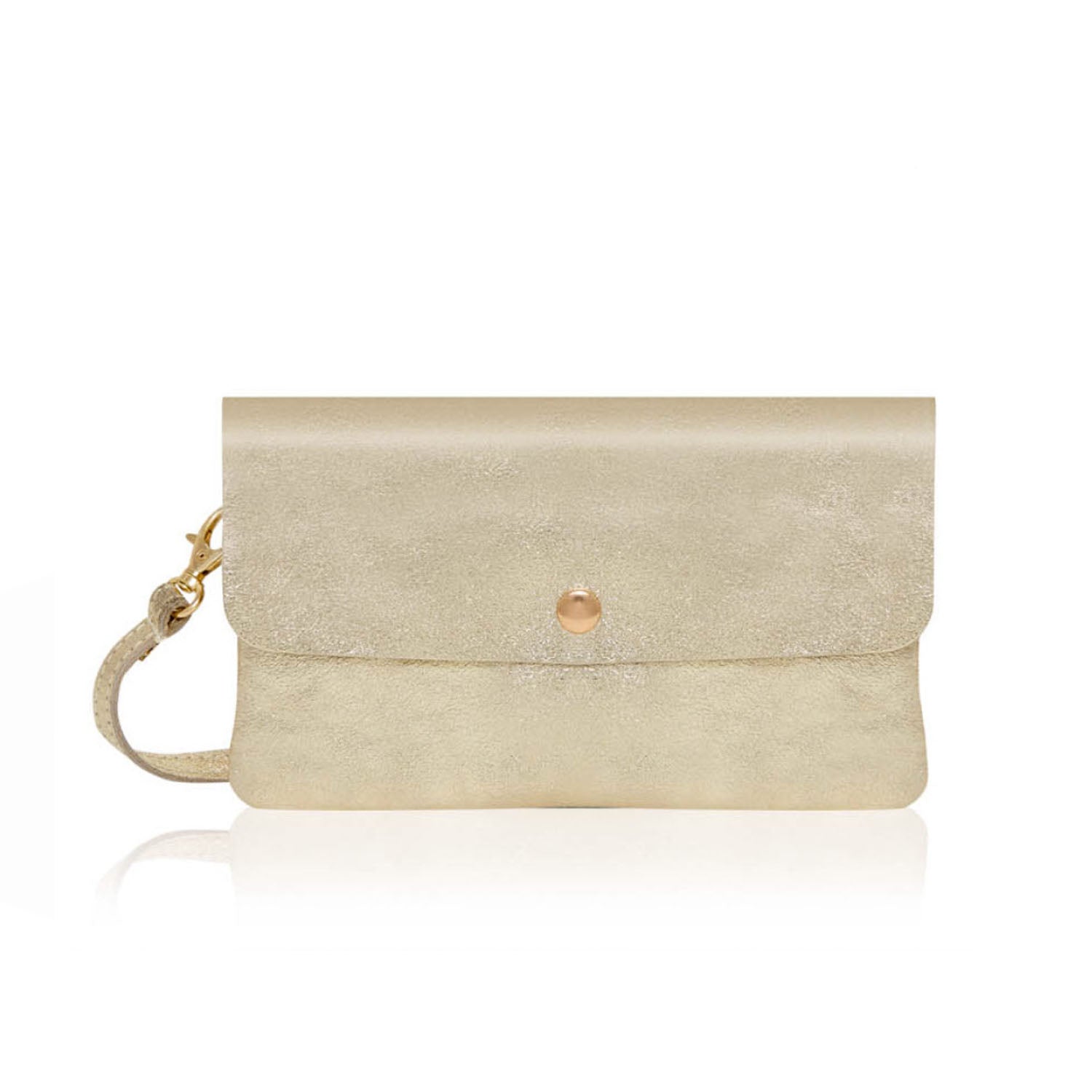 Como Shoulder and Clutch Bag Gold | Betsy & Floss