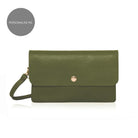 Como Shoulder and Clutch Bag Olive Green | Betsy & Floss