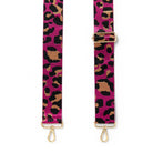 Crossbody Strap - Leopard Print in Fuchsia Pink (Gold Hardware) | Betsy & Floss